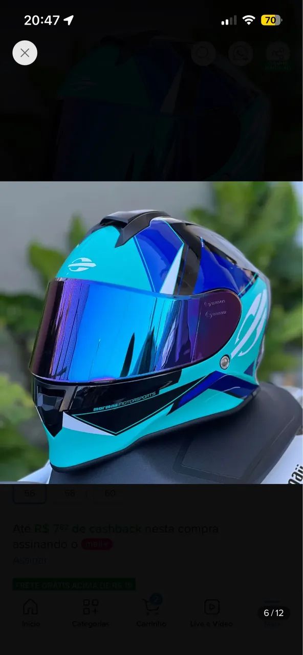 Vendo capacete, zerado. - Foto 3