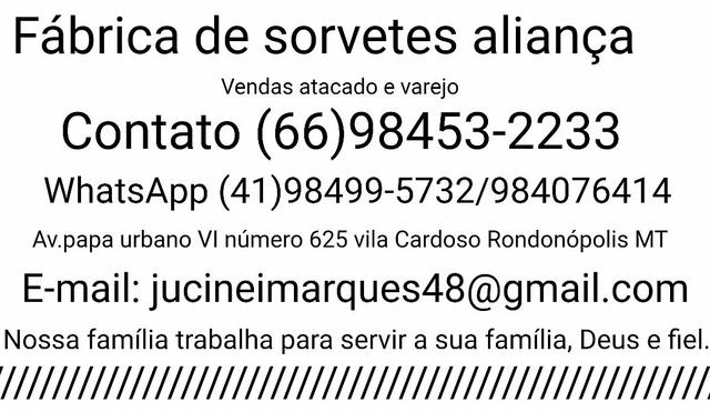 Sorveteria aliança picolé 1 real