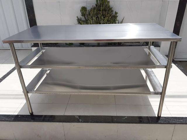 J.i.s serviço mesa inox valor 1.400