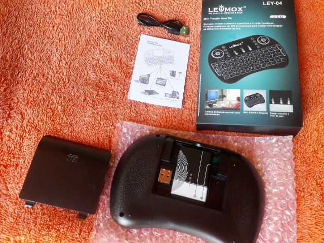 Mini Teclado Wireless Led Com Touchpad LEHmox -04 Ley-04 Luminoso - Foto 4