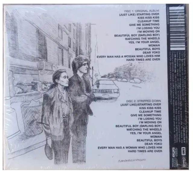 john lennon & yoko-double fantasy-cd duplo stripped down-lacrado - Foto 2