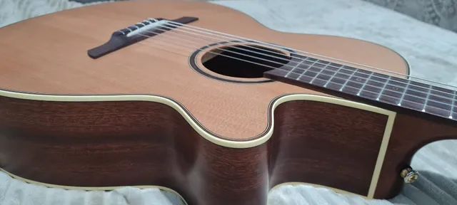 Violão Mini Jumbo Takamine P3 fcn Elet Nylon Case Japonês