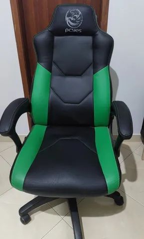 Cadeira Gamer de Escritório Preto Giratória 360 V6 Turbo Mad com