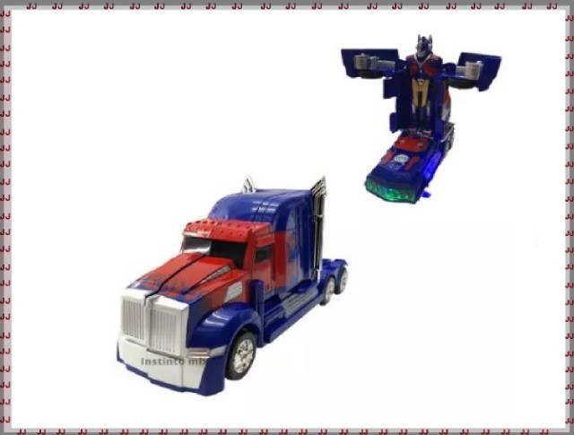 Caminhão transforme - vira robô - Optimus Prime