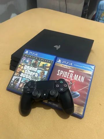 Ps4 Pro 1tb Usado + 2 Jogos Físicos Garantia E Nota Fiscal