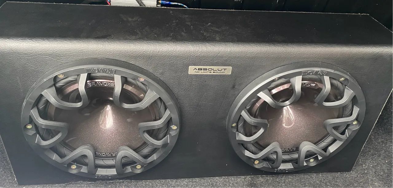 Caixa de Som Automotiva Bravox 12 Polegadas + Módulo 