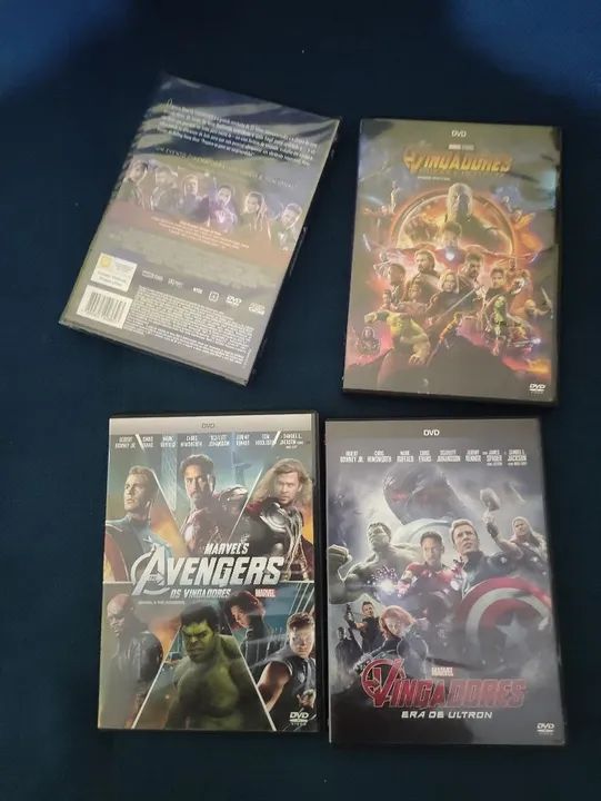 Tetralogia Os Vingadores em DVD - Marvel