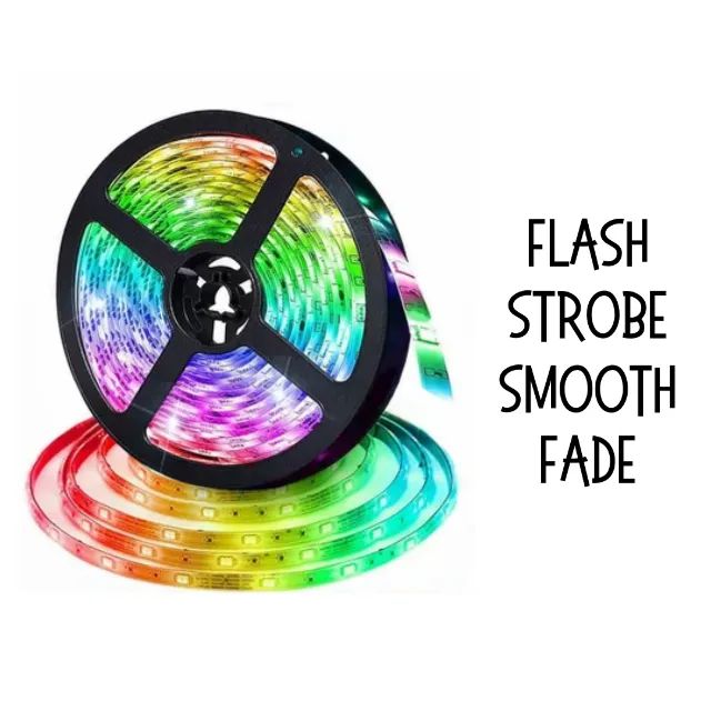 Kit fita LED RGB 5 m Acompanha fonte e controle remoto _ CS479 - Foto 6