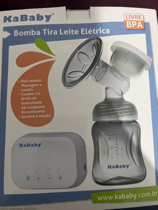 Bomba de Extração de Leite Materno elétrica e manual (duas em uma ).