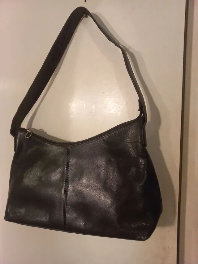 Bolsa de couro preta  - Foto 2