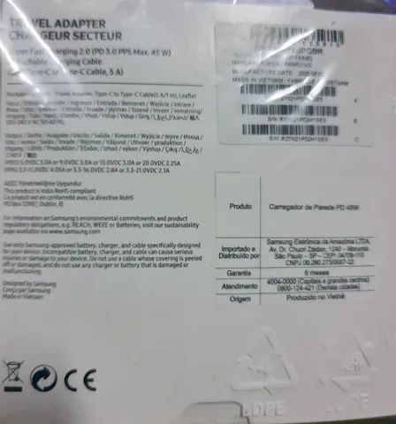 Carregador Samsung 45w Super Fast Para Celular - Foto 4