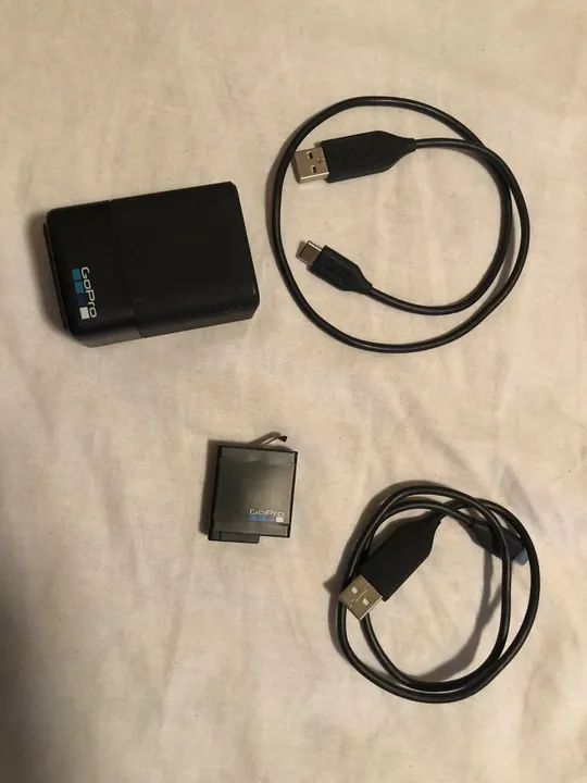 Carregador de bateria duplo GoPro Hero 5/6/7 Black ORIGINAL - Foto 4