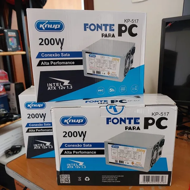 Fonte para PC Gamer - 200w, 400w, 500w, 600w - A&G Informática
