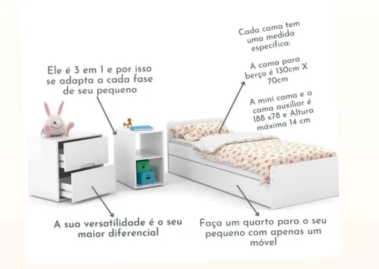 Berço Americano modelo formare  - Foto 2