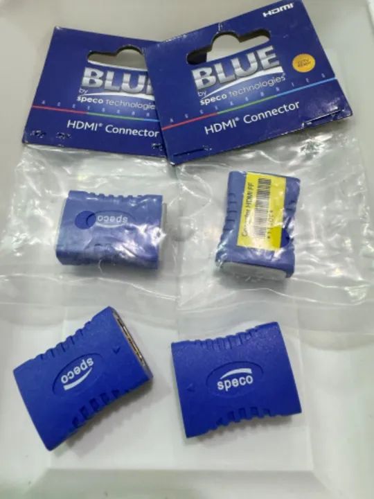 Kit com6 adaptadores HDMI para HDMI emendas Gold  fêmea  x fêmea