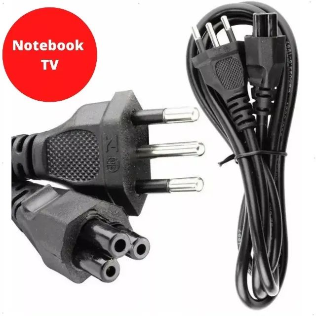 Cabo De Força Energia Tripolar Tv Fonte De Notebook Diversos - Loja Natan Abreu 