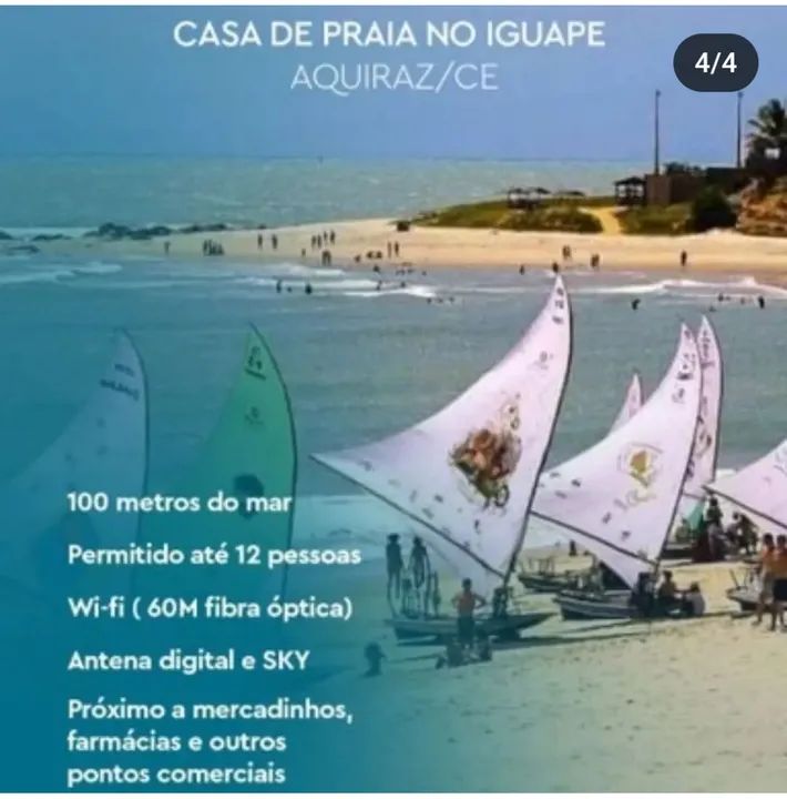 CASA DE PRAIA C/ PISCINA NO IGUAPE-CE  P/  FINAIS DE SEMANA COM EXCELENTE LOCALIZAÇÃO. - Foto 7
