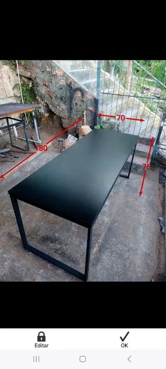 Mesa estilo industrial 