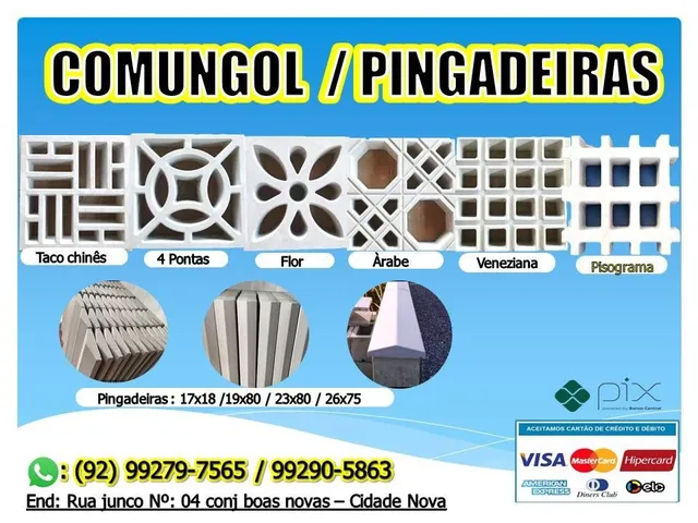 Pingadeiras Casinha e Reta