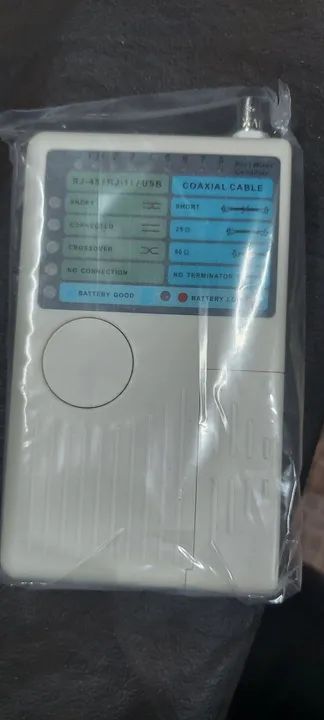 Teste de Rede RJ-45/RJ-11/USB e Cabo Coaxial - Novo