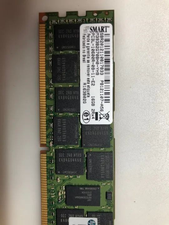 Memória Smart 16GB PC3L-10600R-09-11-E2 HP - Foto 2