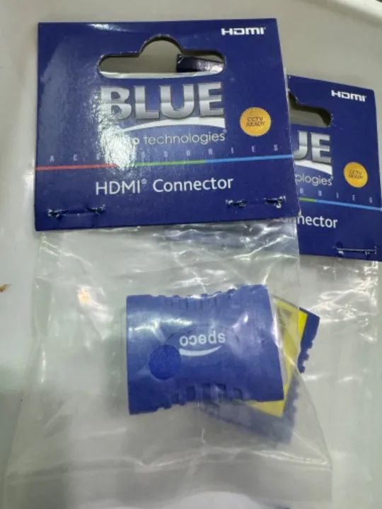 Kit com6 adaptadores HDMI para HDMI emendas Gold  fêmea  x fêmea - Foto 3