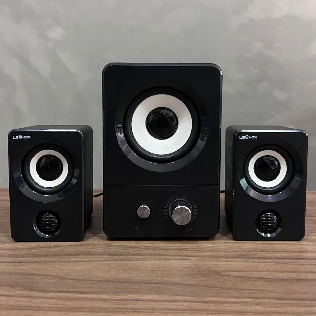 Caixa de Som Para Computador Notebook Lehmox Ley-1914 Áudio Potente e Design Moderno - Foto 2