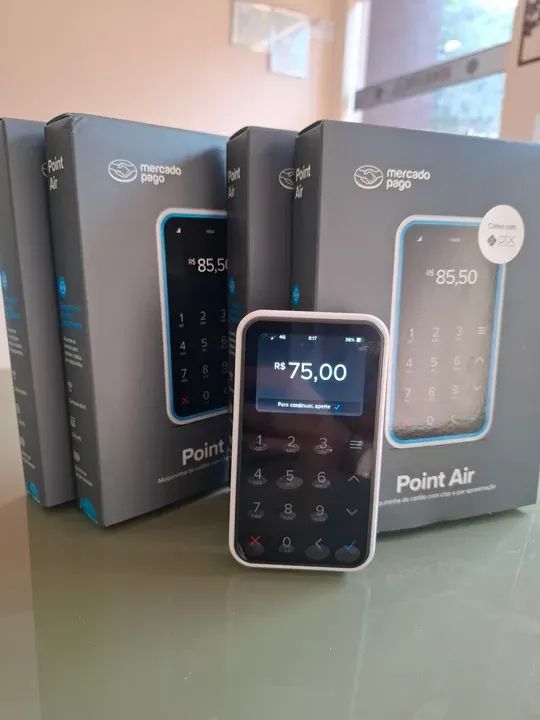 Máquina de Cartão Point AIR LED TELA TOUCH SCREEN - SEM TETO DE VENDAS / A PRONTA ENTREGA