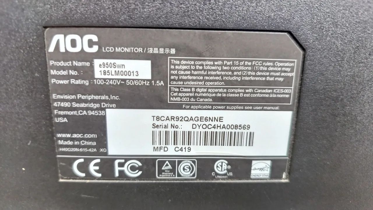 Monitor AOC 20 polegadas eu acho - Foto 4