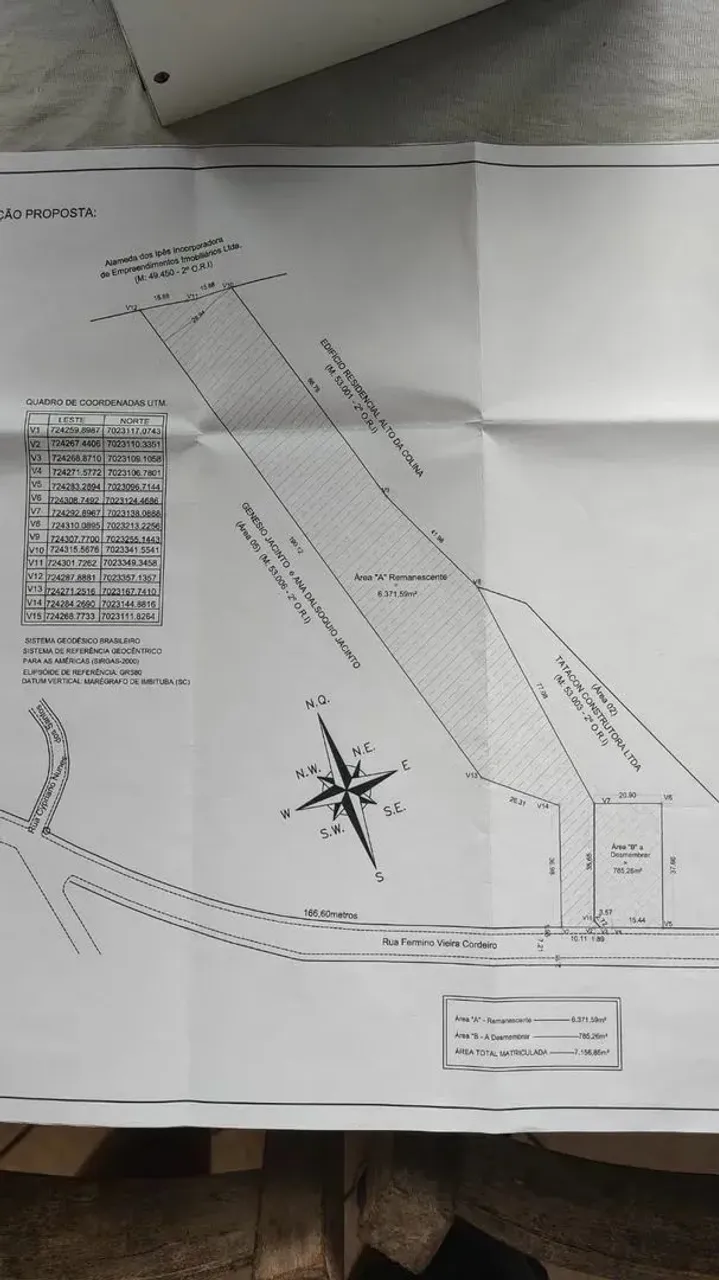 Lote em Rua Fermino Vieira Cordeiro - Espinheiros - Itajaí/SC