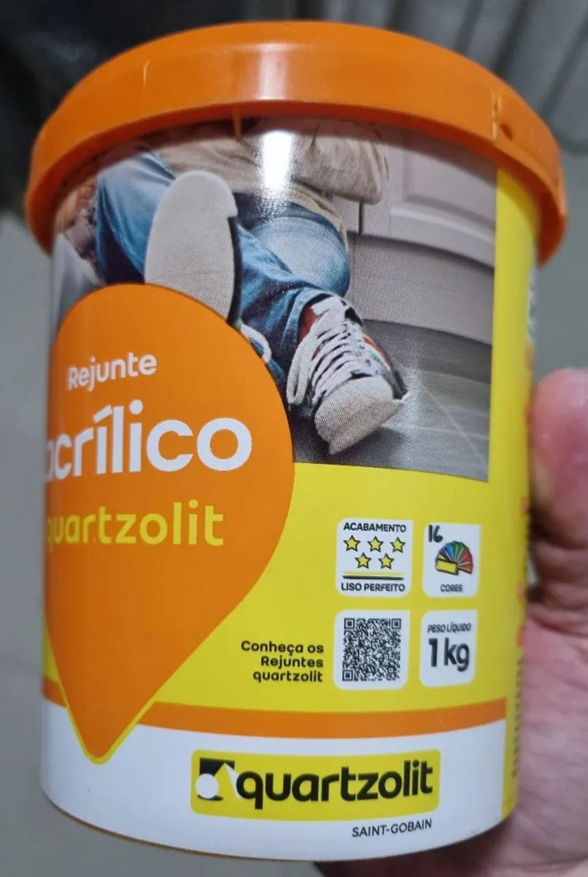 Rejunte acrílico Quartzolit Preto