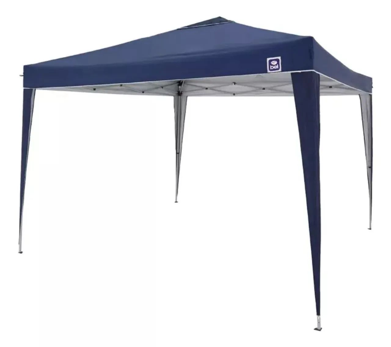 Belfix tenda gazebo sanfonado articulada 3x3m mala transporte cor azul - Foto 6