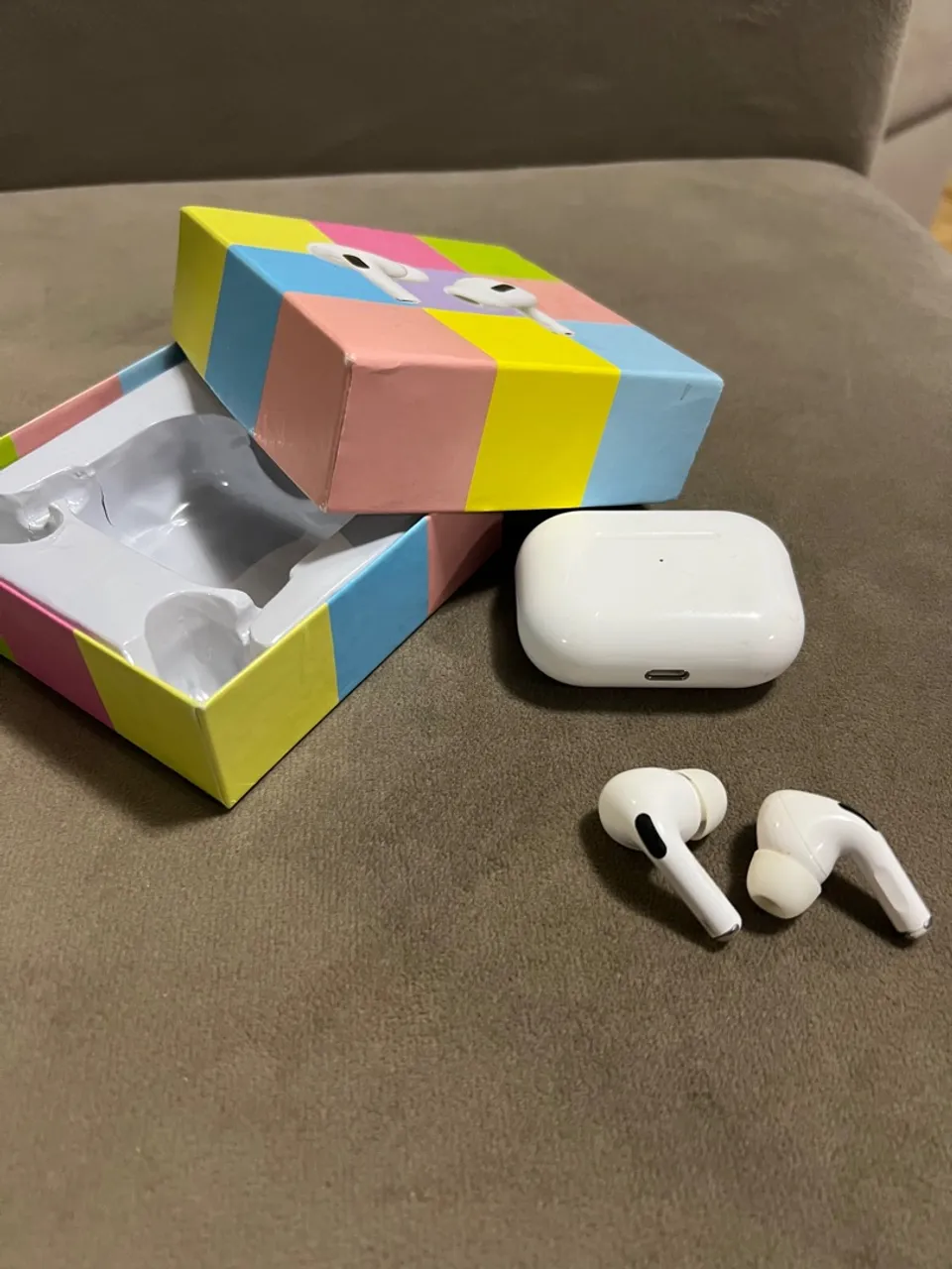 Fone de ouvido Bluetooth AirPods Pro Android e IOS