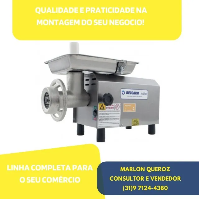 Moedor de Carne Boca 8 Bivolt Novo