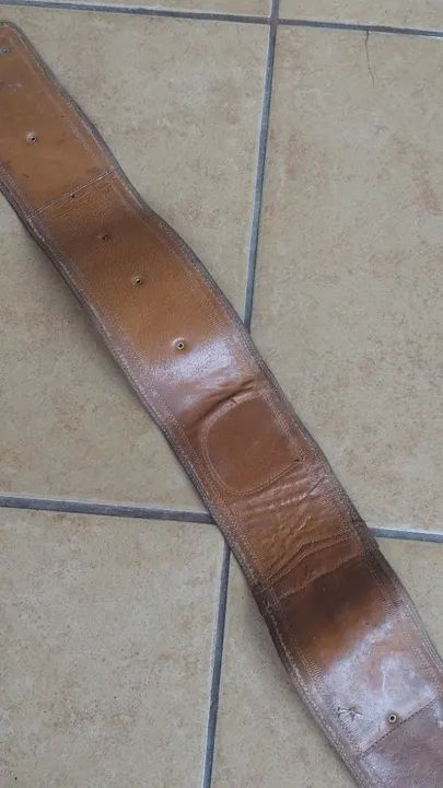 Cinto rastra couro legítimo tamanho 85 - Foto 2