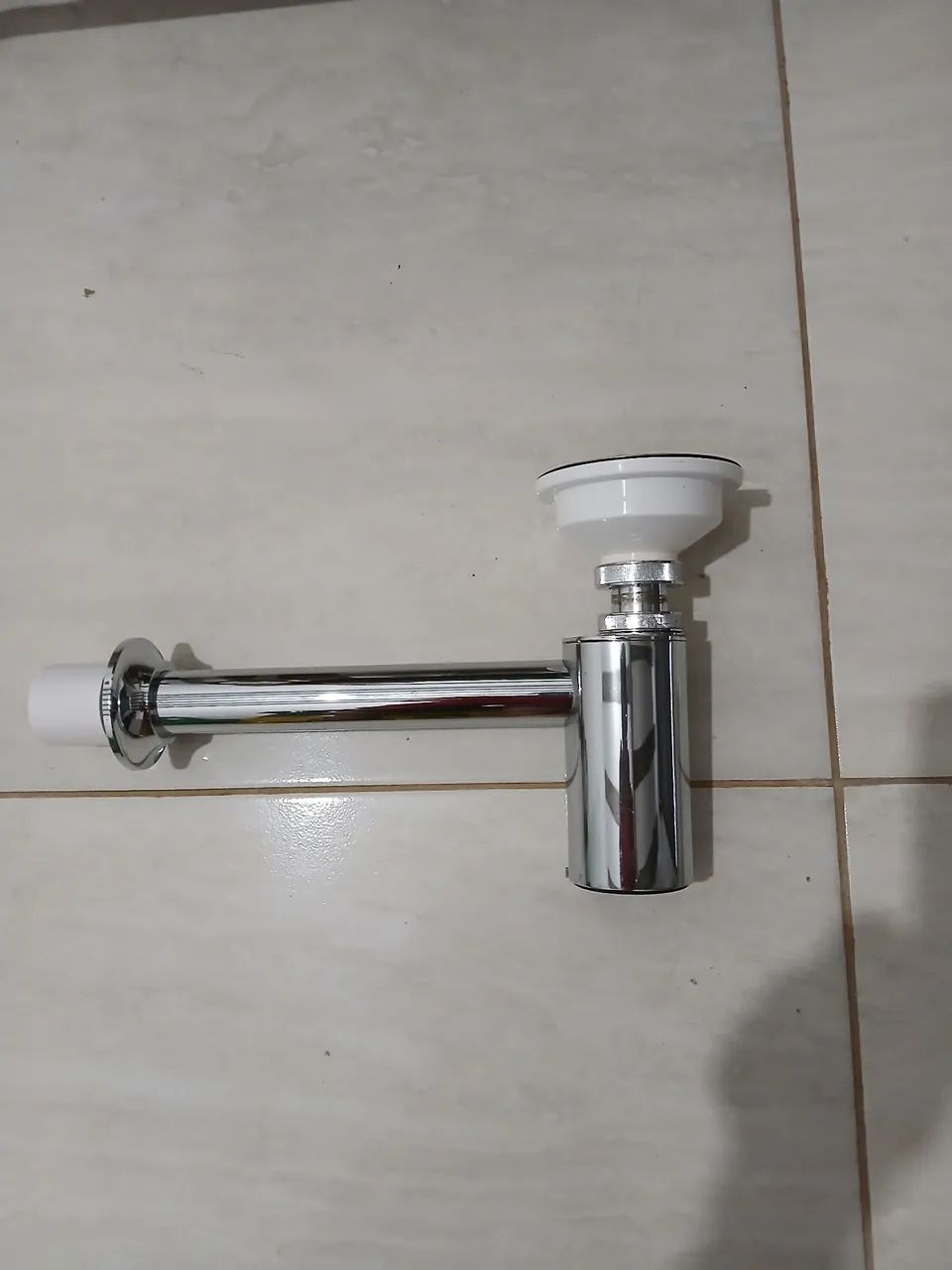 Sifão inox para pia de cozinha - Novo