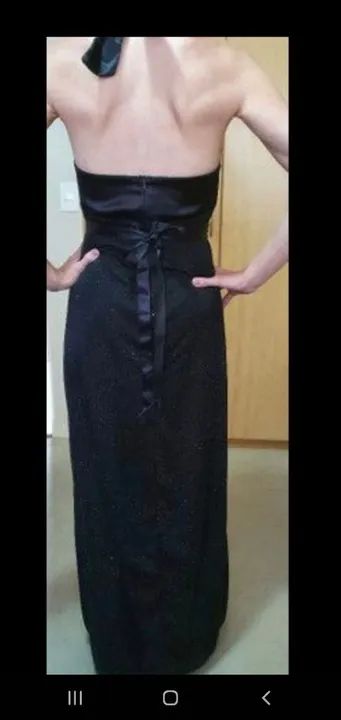 Vestido preto com renda - Foto 3