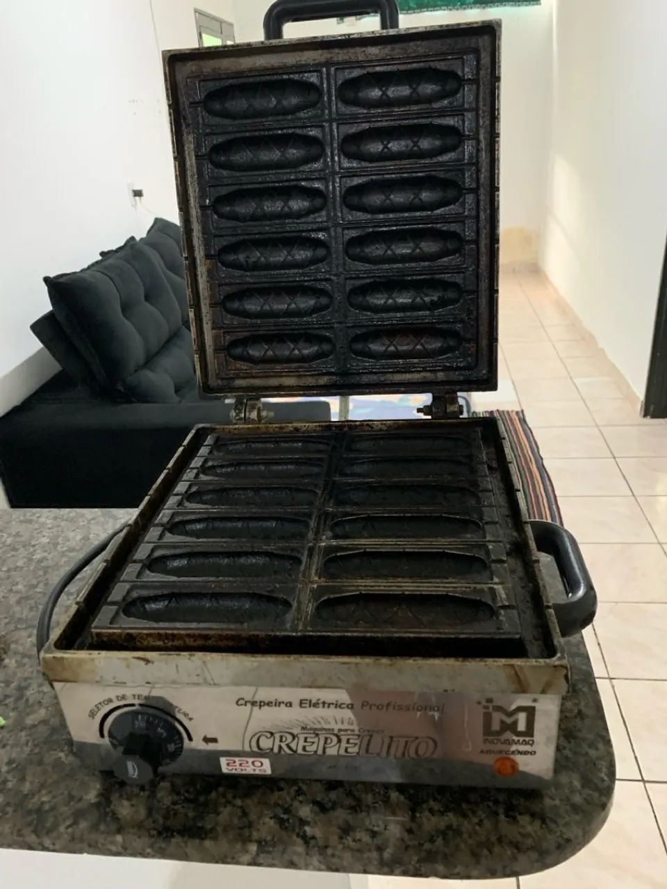 Crepeira eletrônica profissional 12 formas - Foto 5