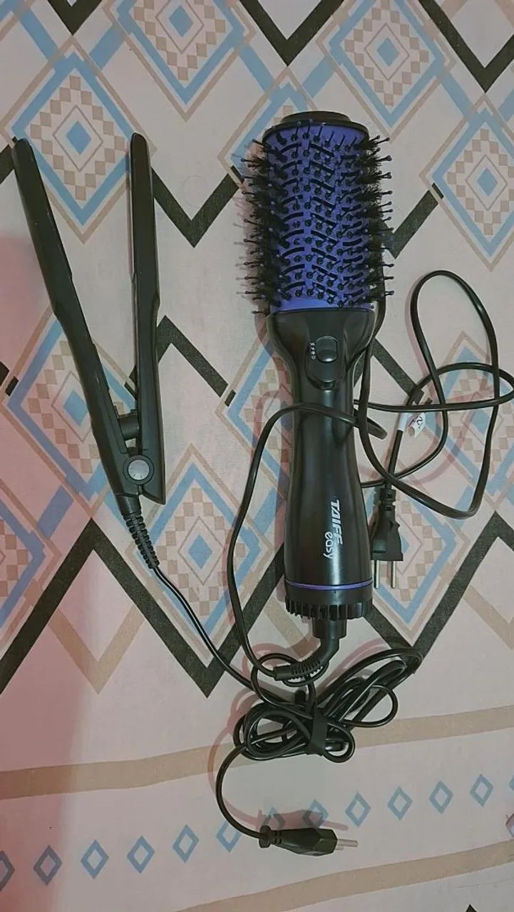 Chapinha e escova modeladora