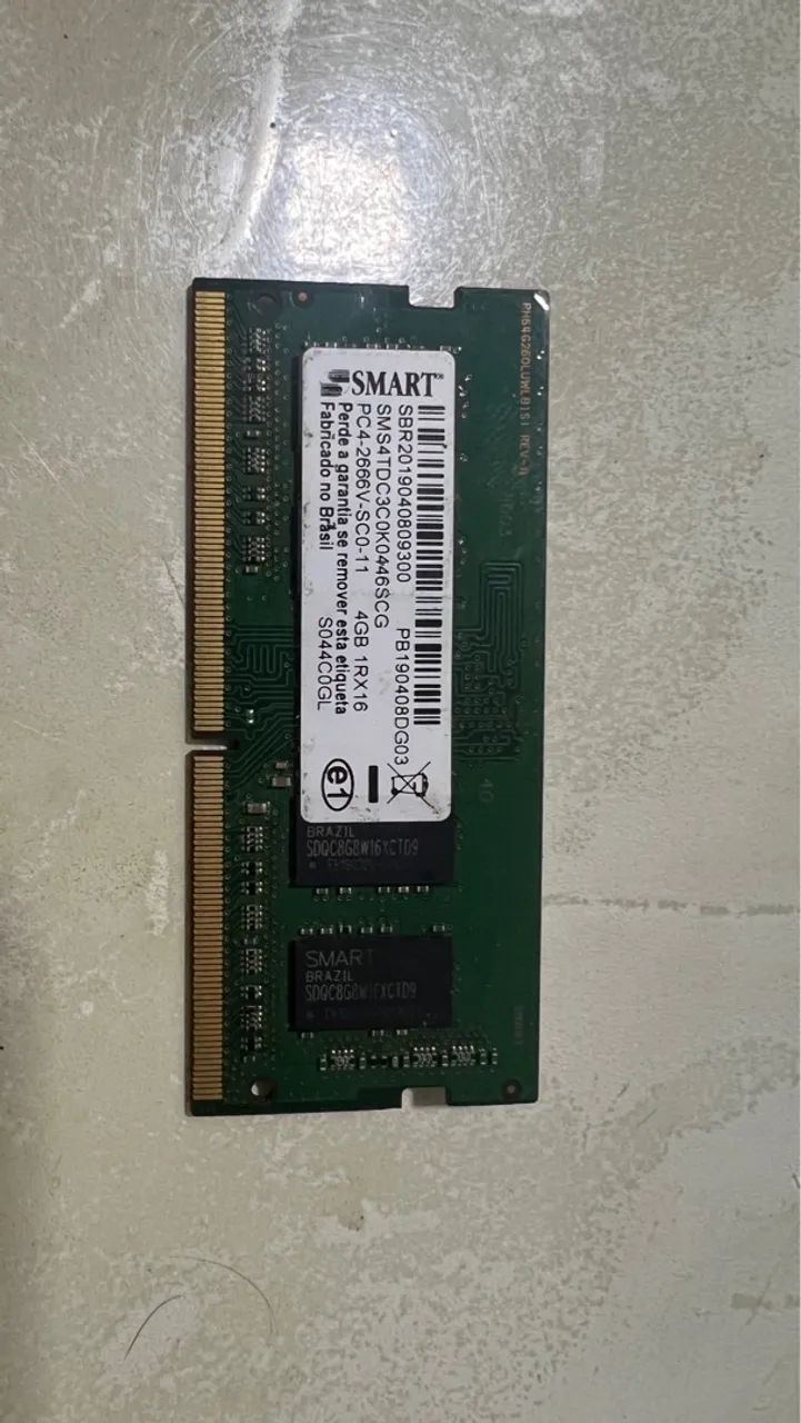 Memória RAM 4GB DDR4 - SMART (Notebook) - Foto 2