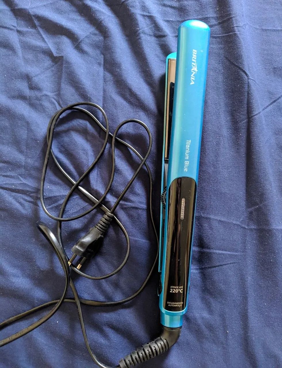 Prancha de Cabelo Britânia Titanium Blue
