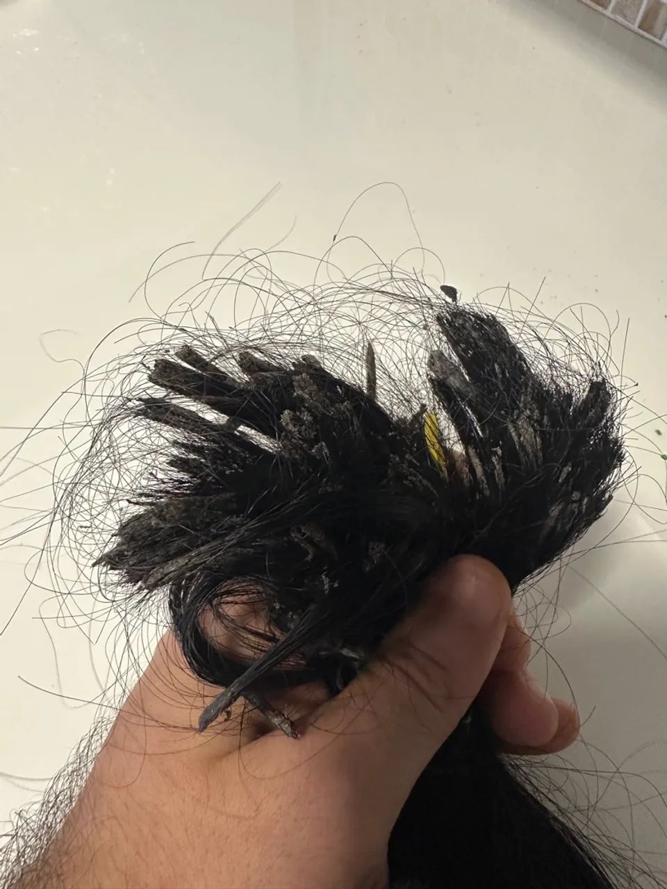 Cabelo humano brasileiro 45-50cm, 123g - Foto 2