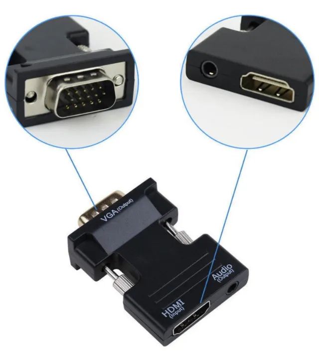 Conversor HDMI Fêmea para VGA Macho