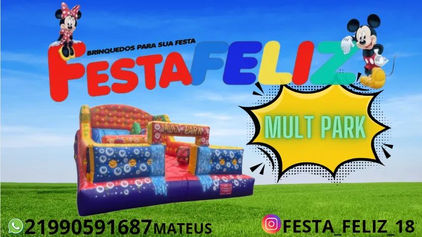 LOCAÇÃO DE MULT PARK INFLAVEL