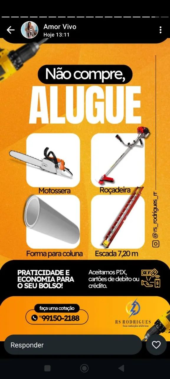 Aluguel de ferramentas para sua obra!