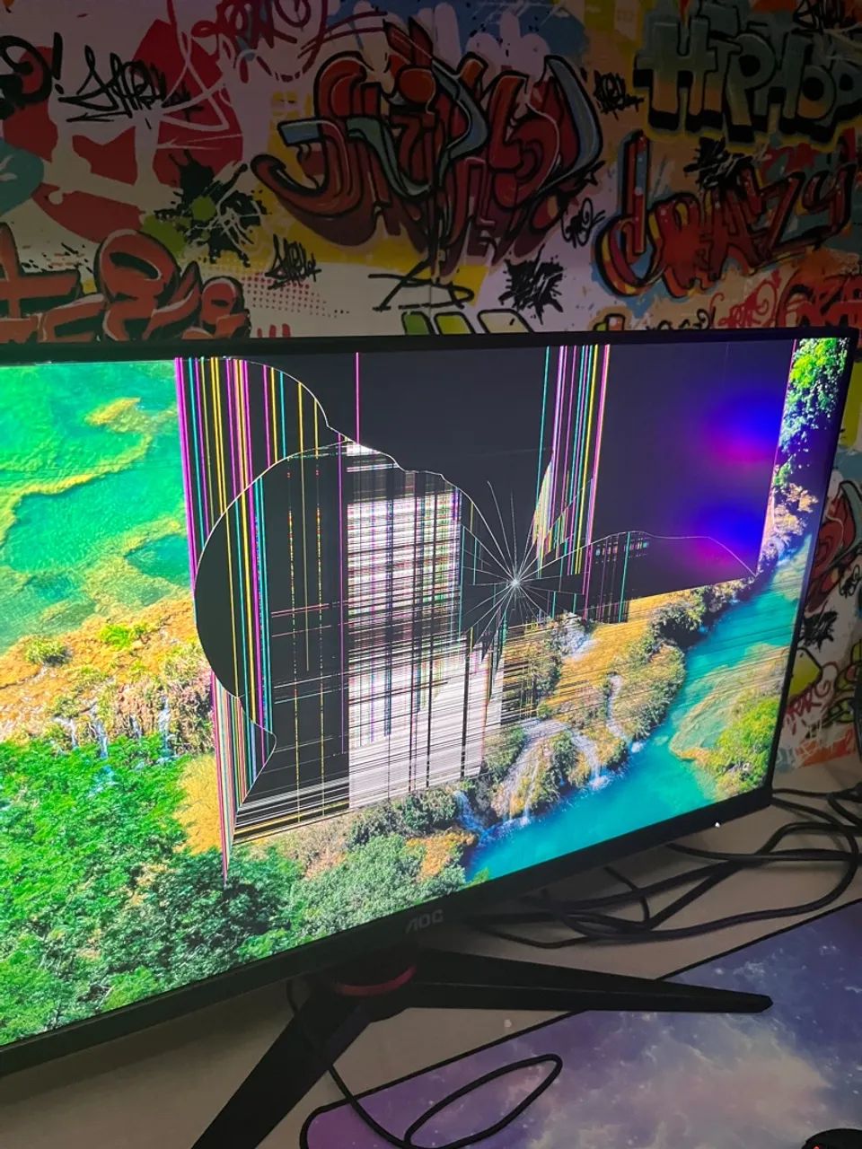Monitor tela 24 polegadas 165hz - *Quebrado*  - Foto 3