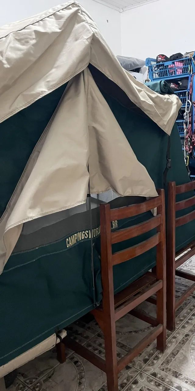 BARRACA DE TETO c/anexo CAMPINGS WORLD (TOPCAMP) 1,40m - Usada 2x - Foto 3