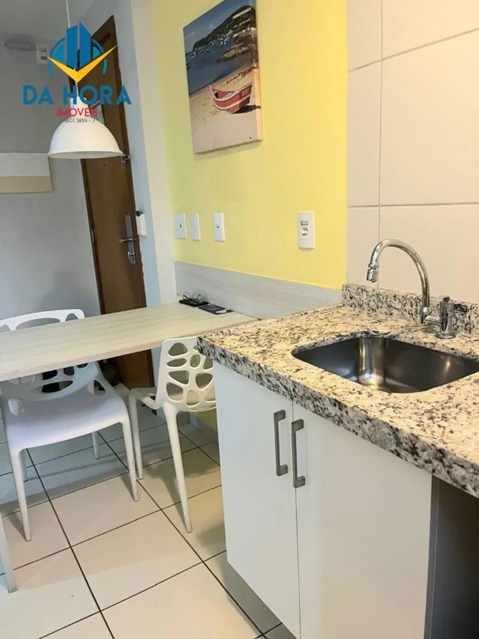 Flat com 2 quartos em Ponta Negra todo mobiliado! - Foto 4