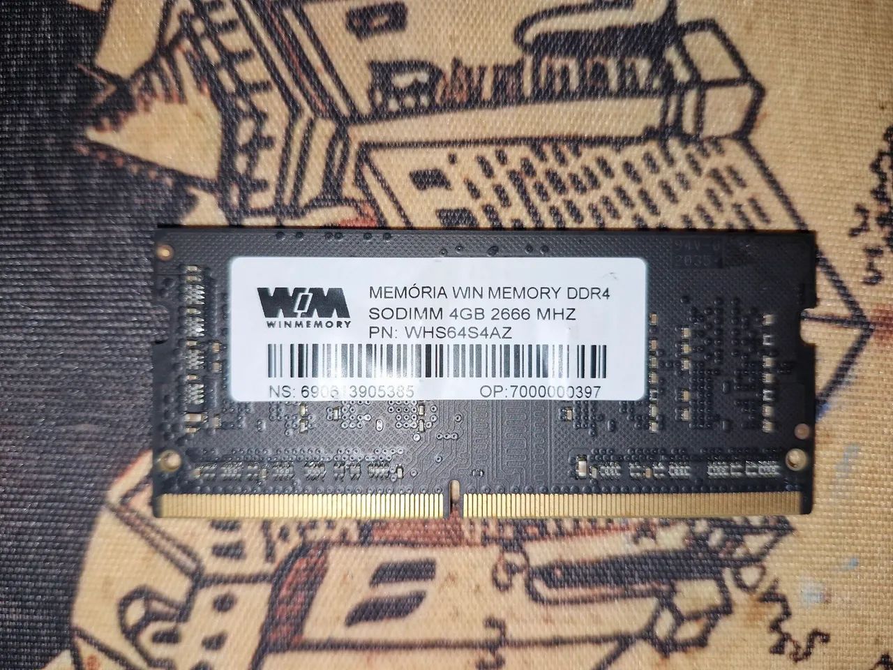 Memória Ram 4gb DDR4