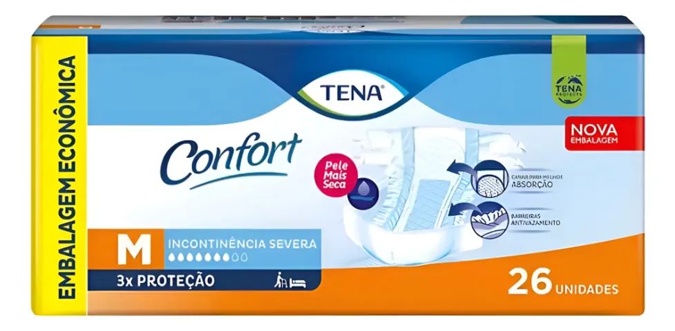 Fralda Tena Confort - Tam M - 26 unidades